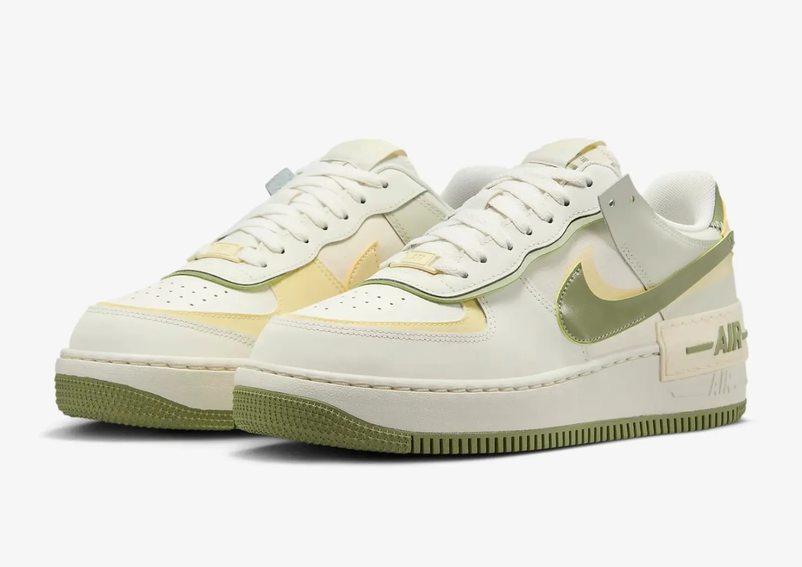 Nike Air Force 1 Shadow Sail Alabaster Pale Ivory Oil Green FN6335-101