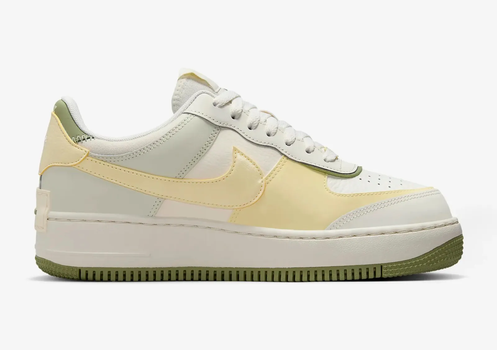 Nike Air Force 1 Shadow Sail Alabaster Pale Ivory Oil Green FN6335-101