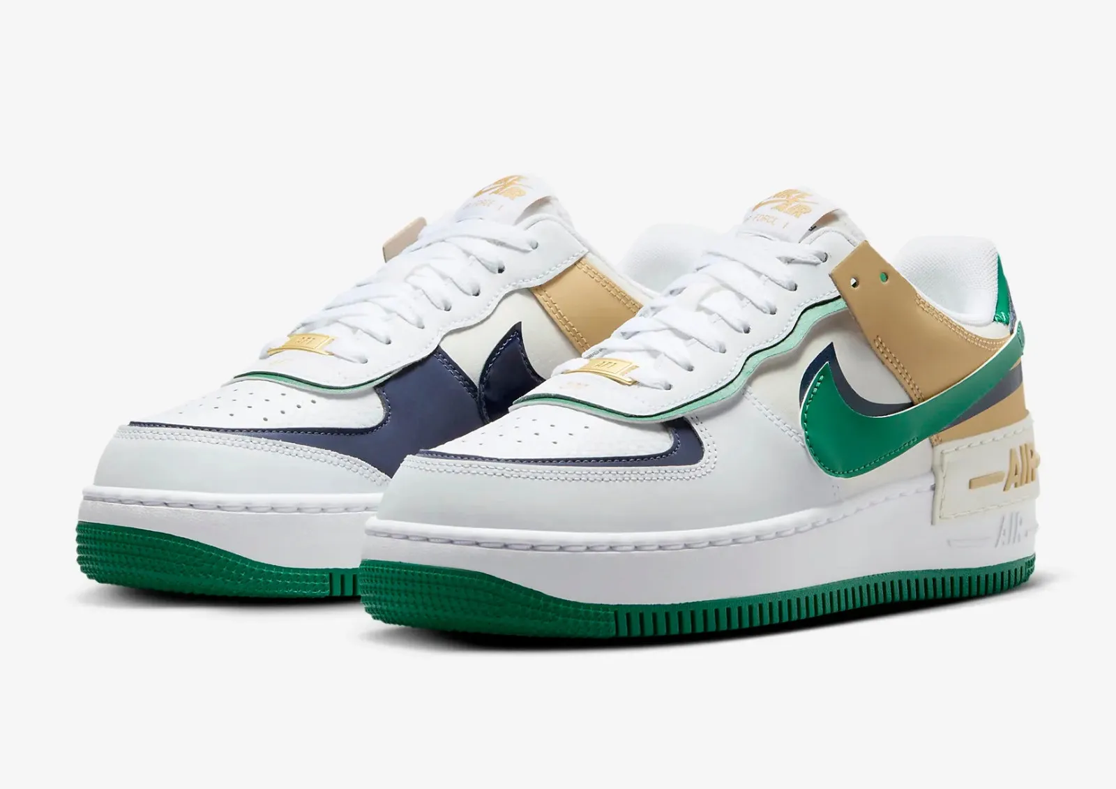 Nike Air Force 1 Shadow White Malachite Sesame DZ1847-102