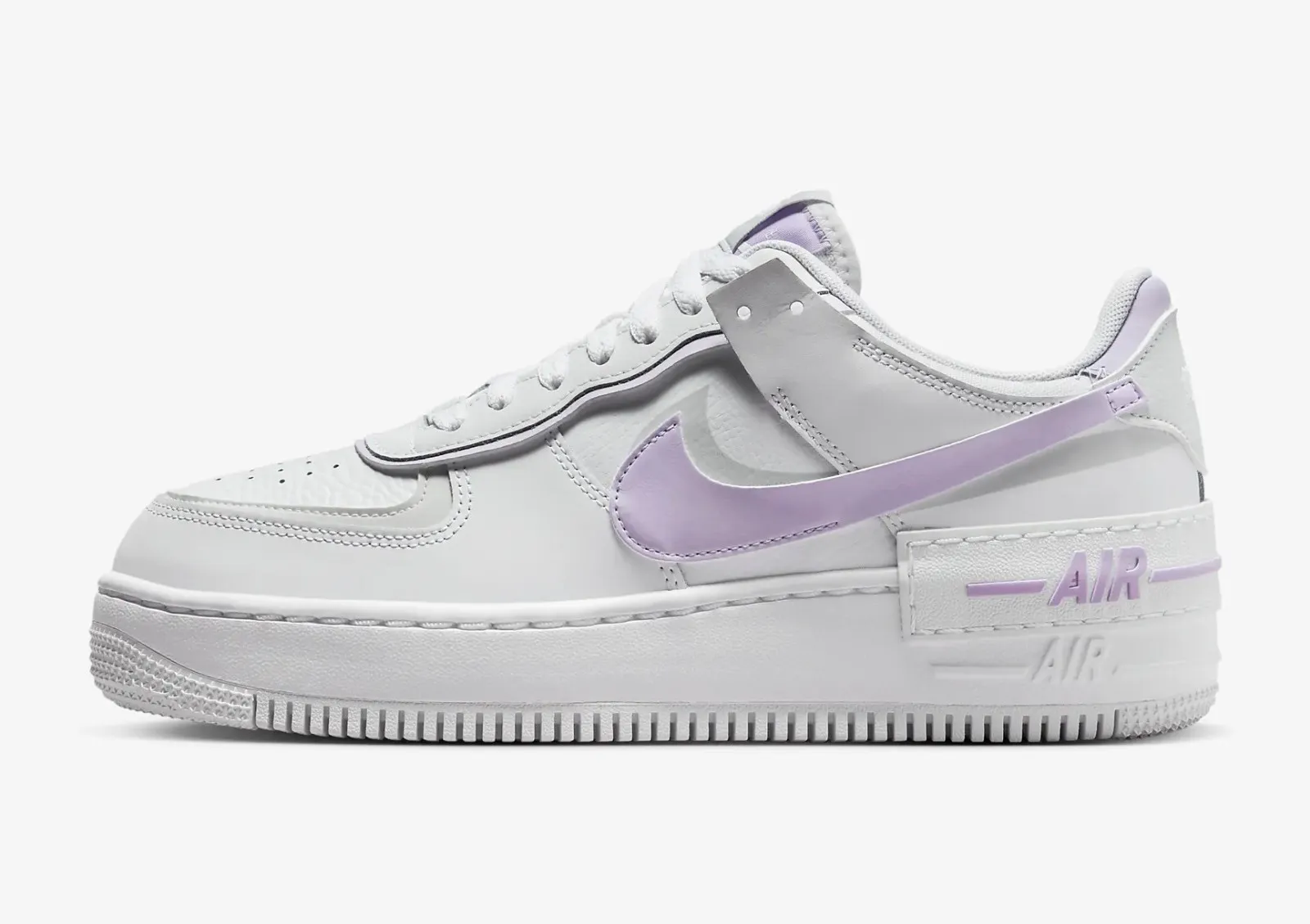 Nike Air Force 1 Shadow White Photon Dust Lilac Bloom FN6335-102