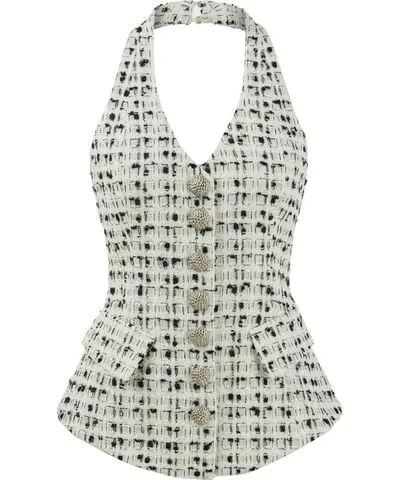 Nocturne Women's Tweed Vest