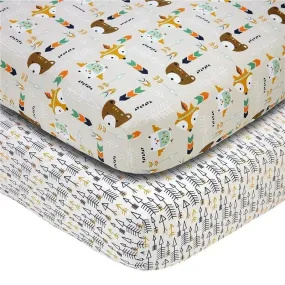 Nojo - Aztec Fitted Crib Sheet Set