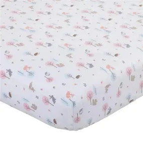 Nojo - Carter's Woodland Fitted Mini Crib Sheet Girl