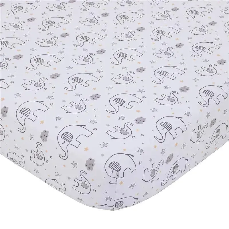 Nojo - Dream Big Little Elephant Fitted Crib Sheet