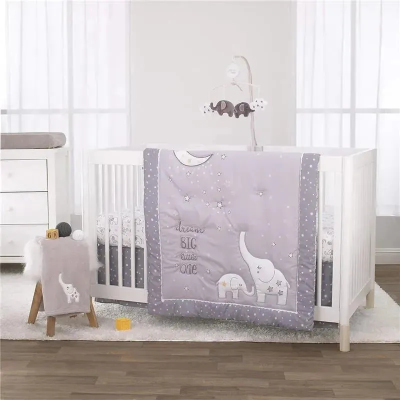 Nojo - Dream Big Little Elephant Fitted Crib Sheet