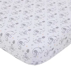 Nojo - Dream Big Little Elephant Fitted Crib Sheet