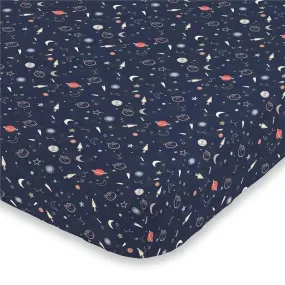 Nojo - Fitted Crib Sheet Cosmic Solar System