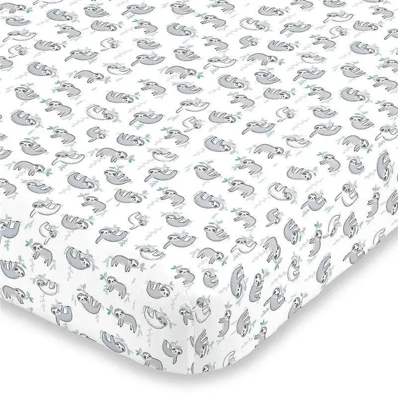 Nojo - Fitted Crib Sheet Sloth