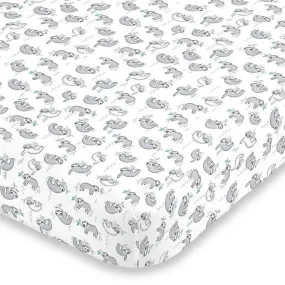 Nojo - Fitted Crib Sheet Sloth