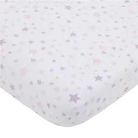 Nojo - Shine On My Love Fitted Crib Sheet Girl