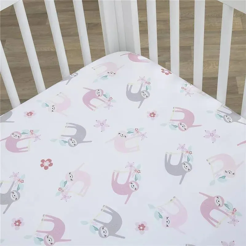 Nojo - Tropical Garden Fitted Crib Sheet