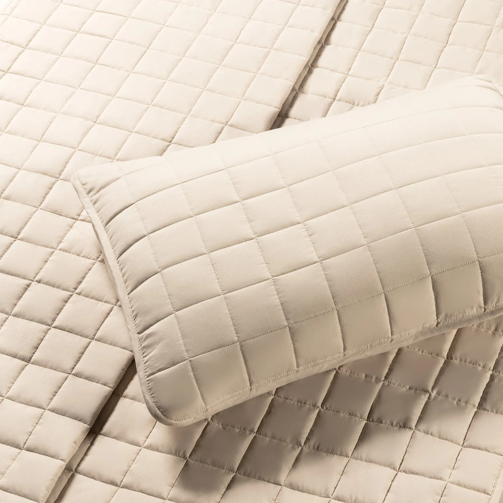 Origami Maison Double / Queen Quilt Set - Cream  - Clement