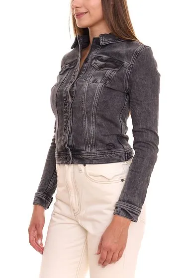 Pack de 2 chaquetas vaqueras de mujer GANG JEANS chaqueta vaquera con aspecto lavado 68113848 gris/negro