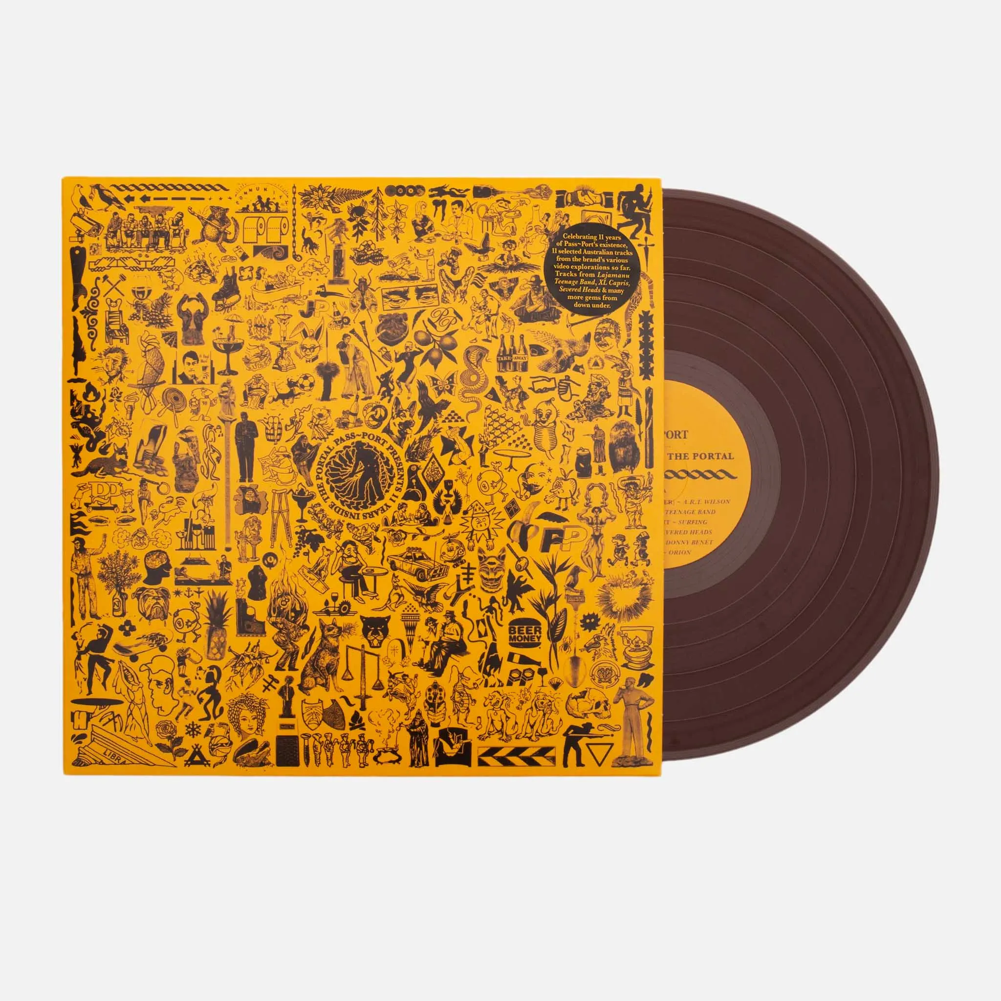 Pass Port Skateboards - 11 Year Vinyl Record - Gold / Black