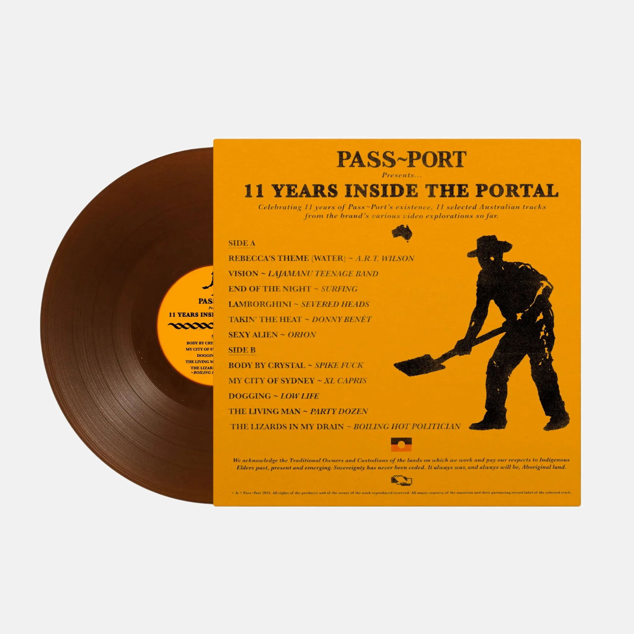 Pass Port Skateboards - 11 Year Vinyl Record - Gold / Black