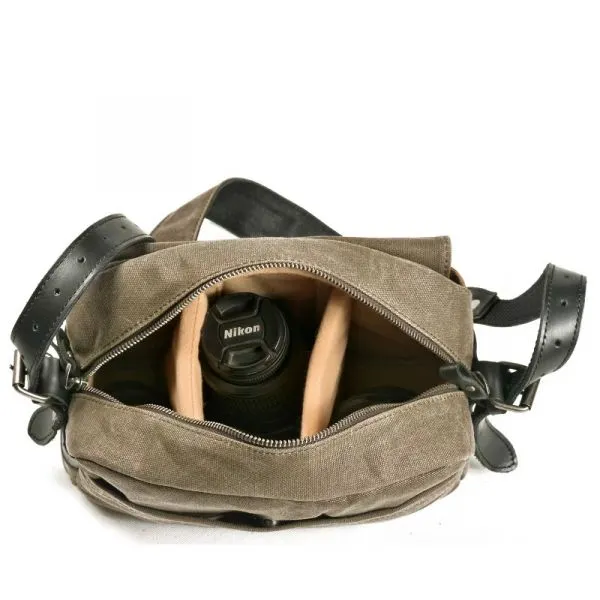 Photography Bag Professional Waterproof Oil Wax Canvas Camera Bag