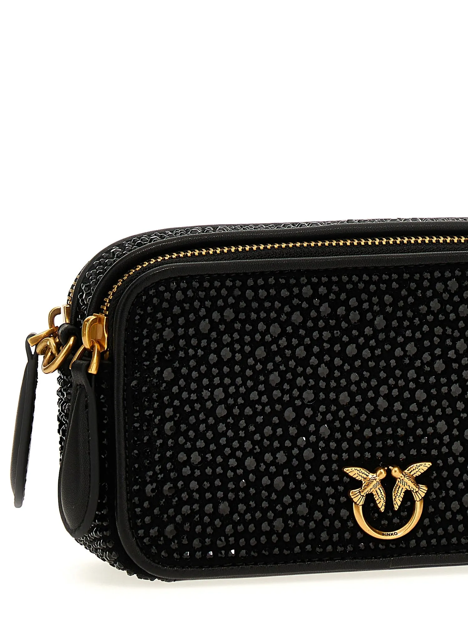 PINKO    Pinko 'Camera Case Full Strass' Crossbody Bag