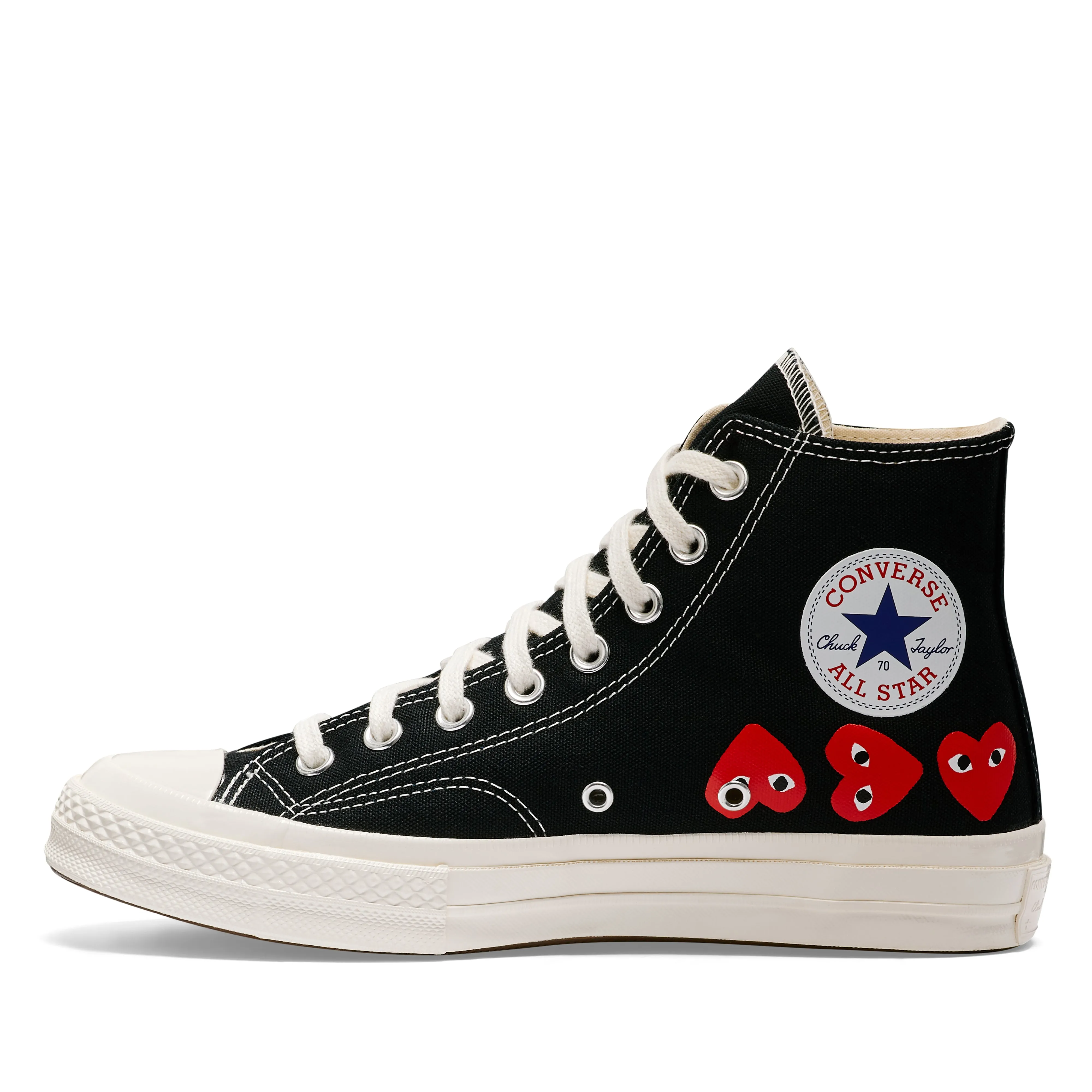 Play Converse  Multi Red Heart Chuck Taylor All Star '70 High Sneakers Black 