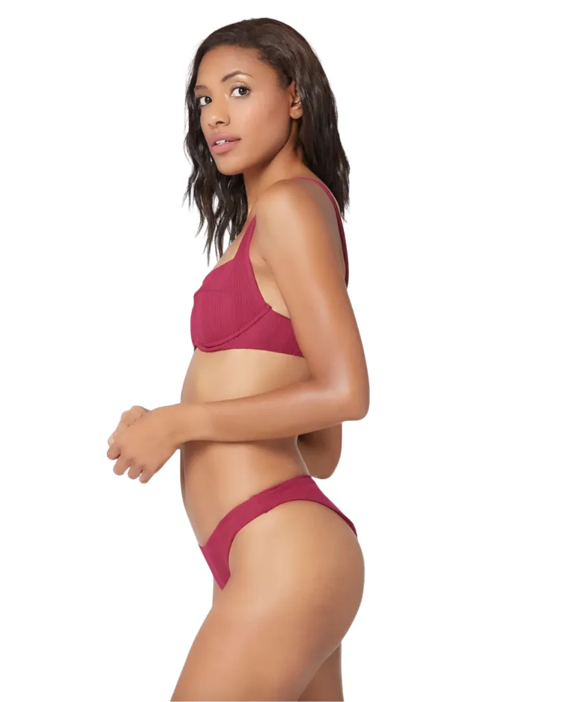 Pointelle Rib Cabana Bikini Bottom