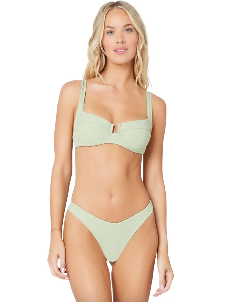 Pointelle Rib Cabana Bikini Bottom