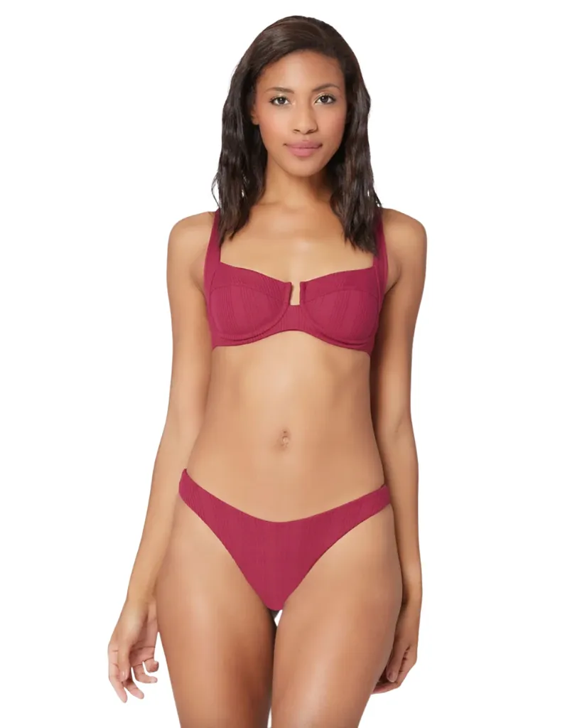 Pointelle Rib Cabana Bikini Bottom