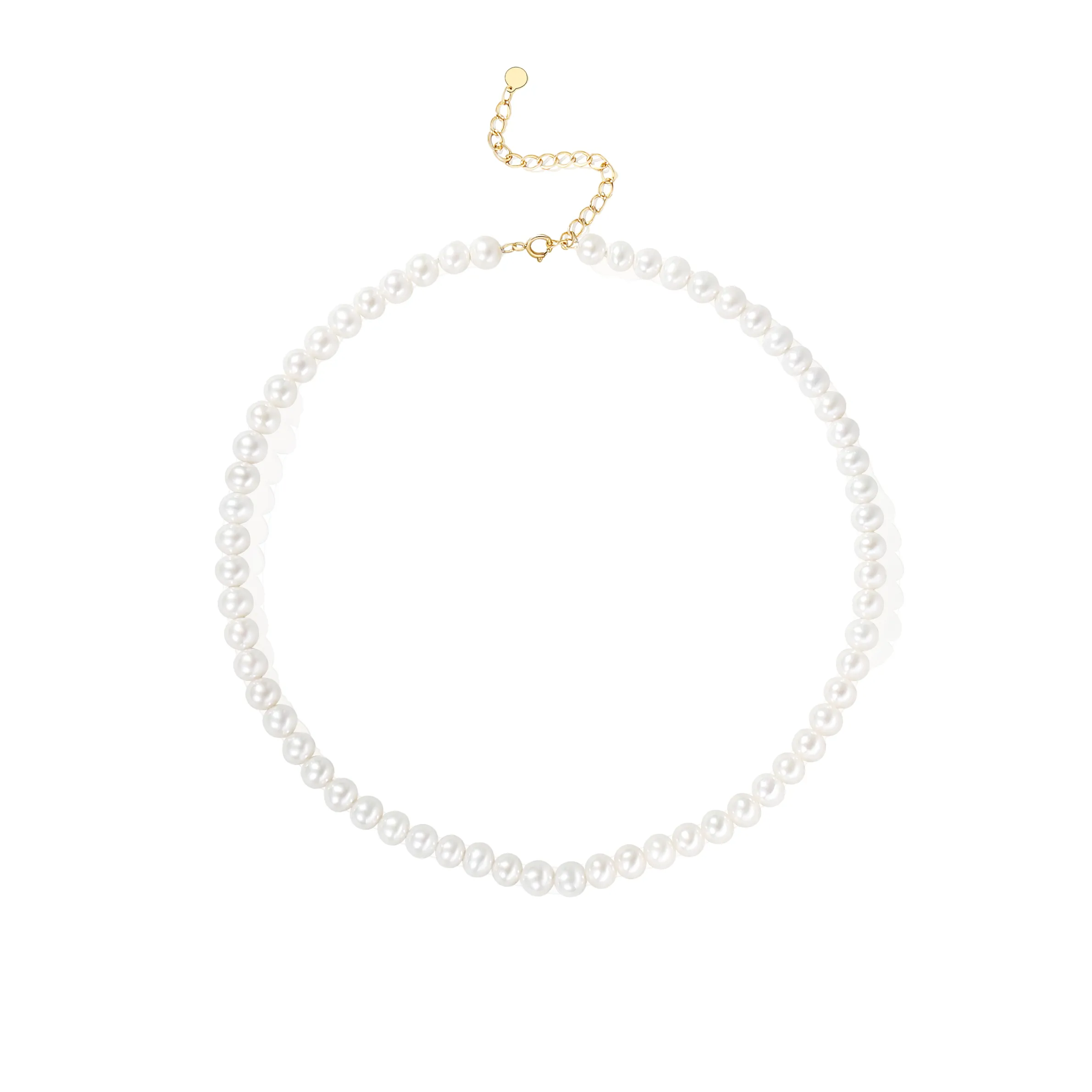 Polo Pearl Necklace - Solid Gold