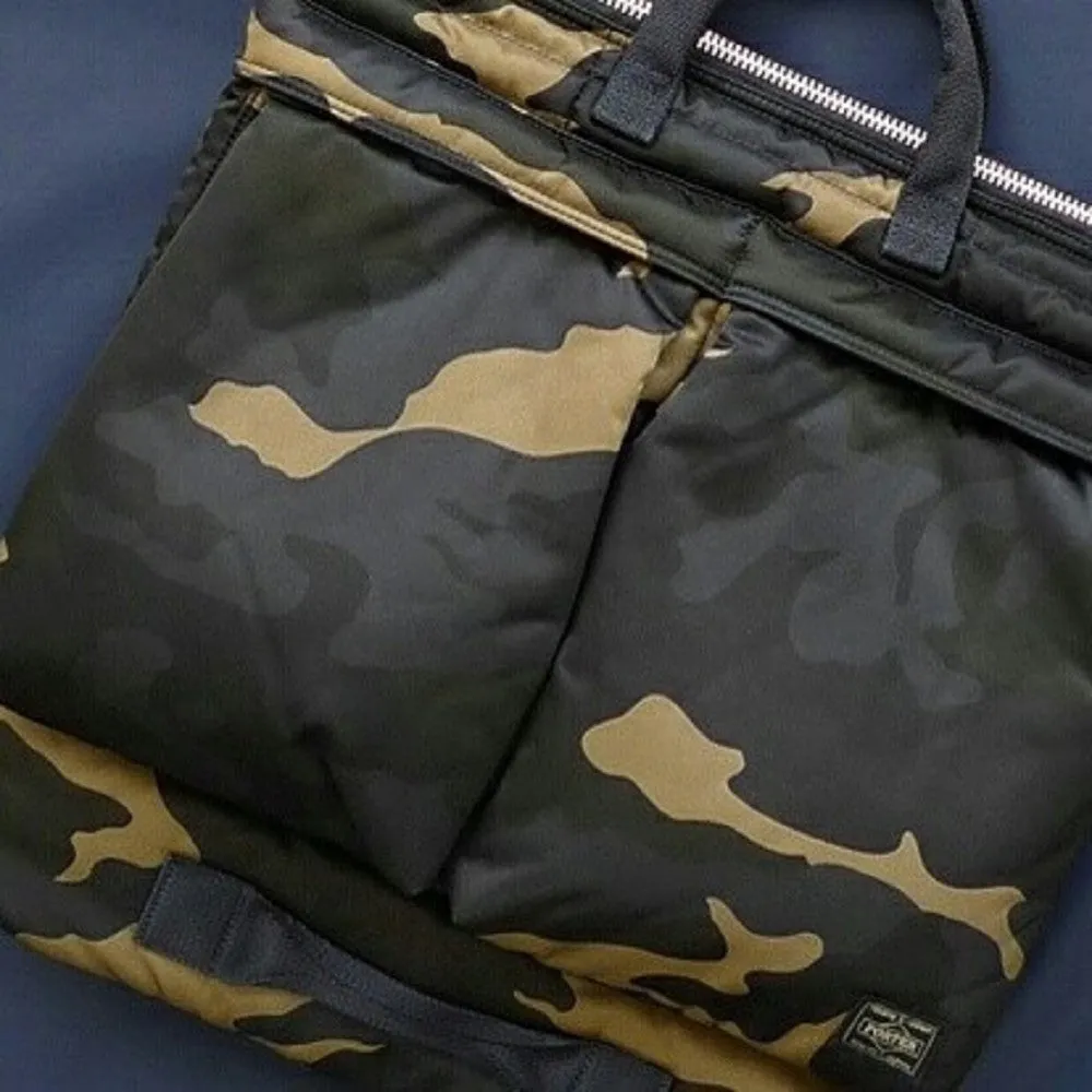 porter-yoshida & co. counter shade helmet bag (woodland khaki)