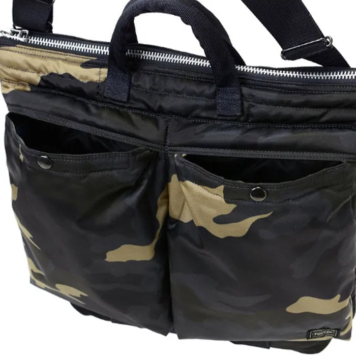 porter-yoshida & co. counter shade helmet bag (woodland khaki)