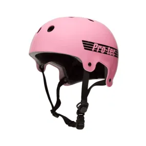 Pro Tec Helmet Old School Certified Gloss Pink Size XL