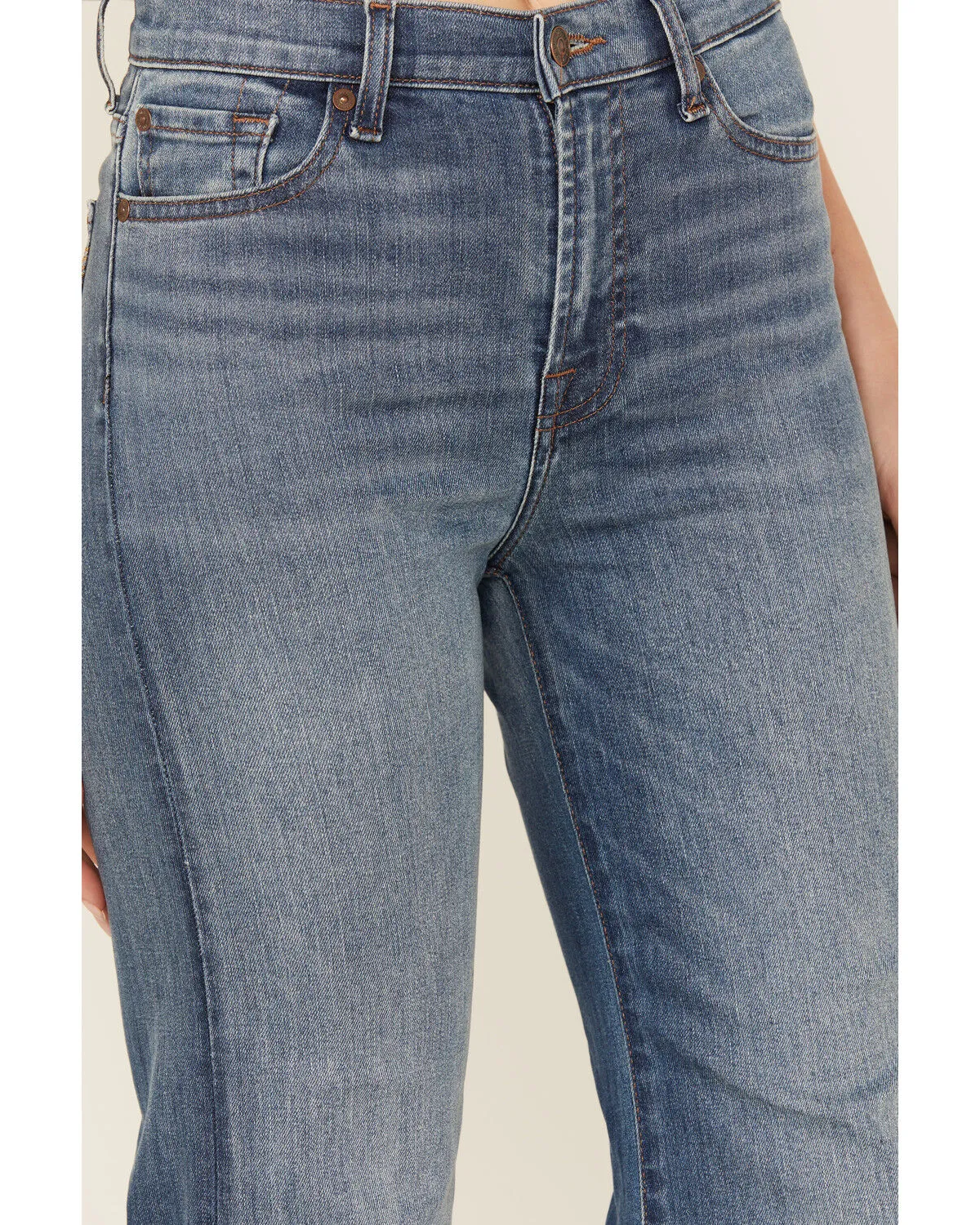 Product Name:  7 For All Mankind Modern Dojo Medium Wash High Rise Trouser Stretch Denim Jeans