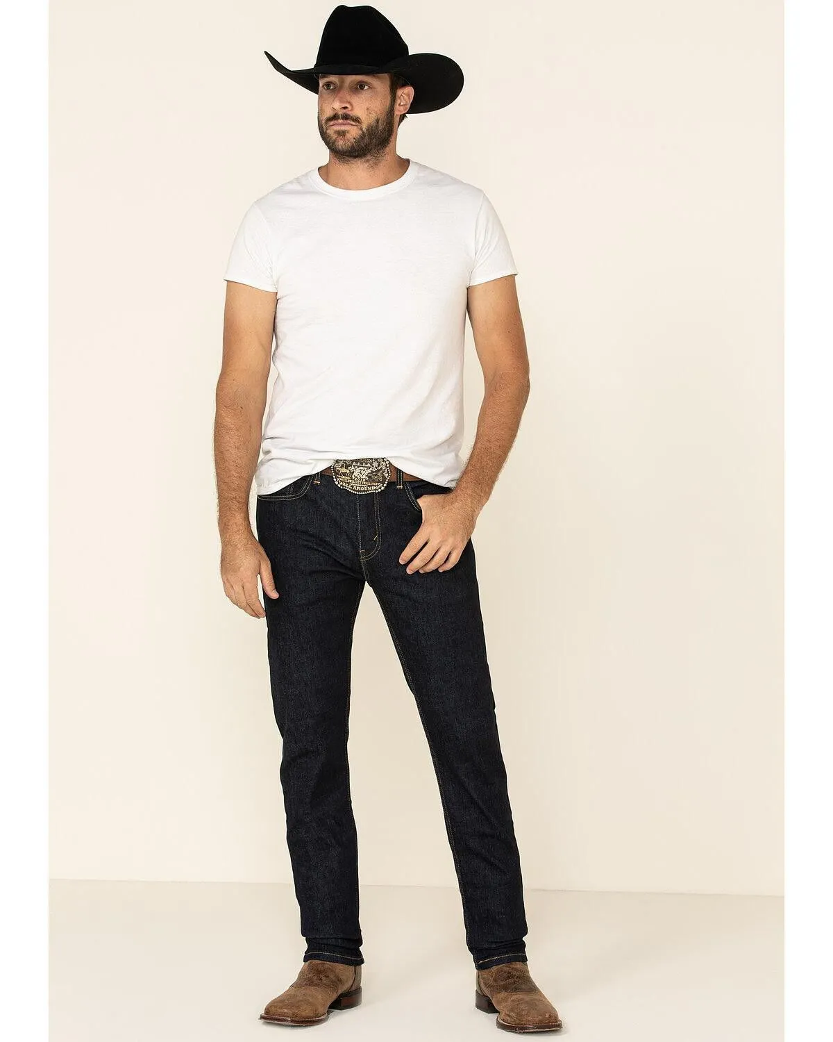 Product Name:  Levi's Men's 502 Dark Hollow Rinse Tapered Stretch Regular Straight Leg Jeans