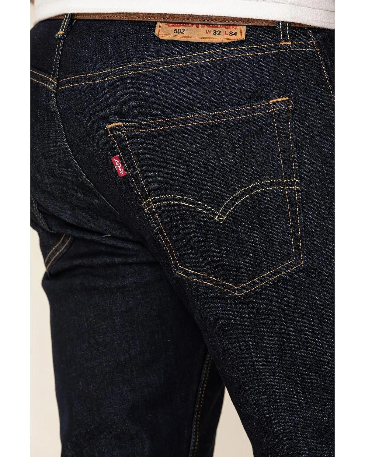 Product Name:  Levi's Men's 502 Dark Hollow Rinse Tapered Stretch Regular Straight Leg Jeans