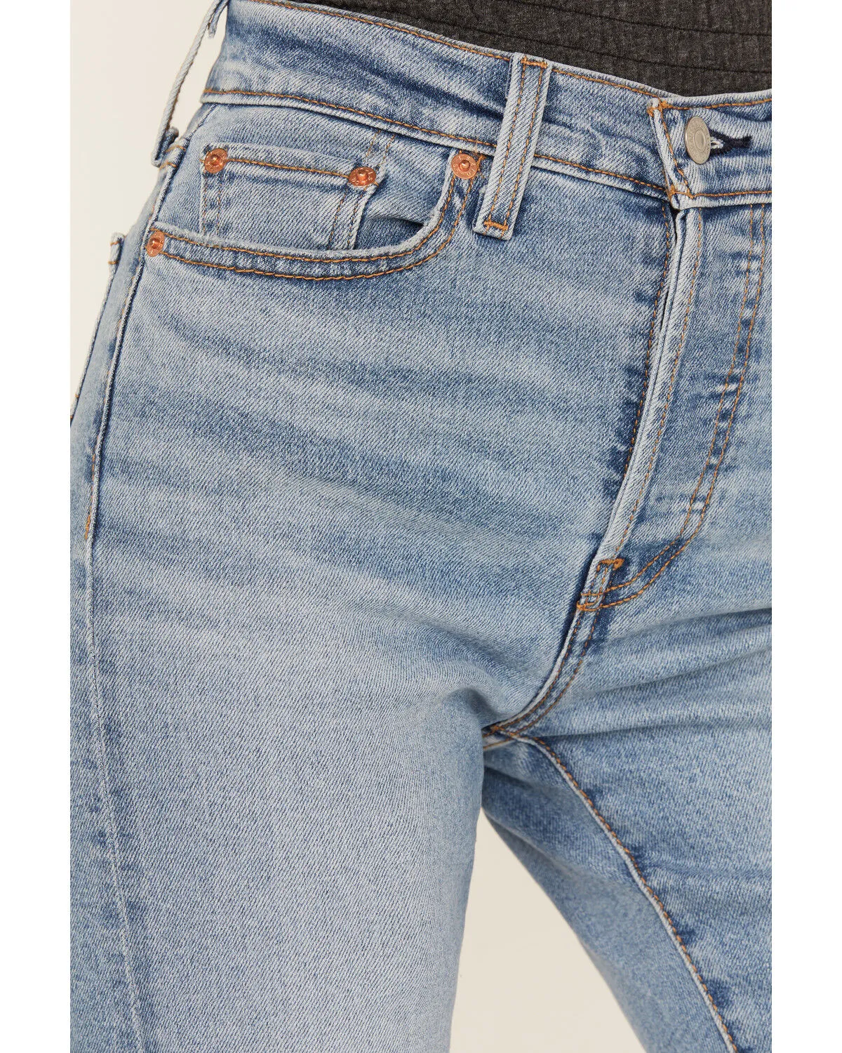 Product Name:  Levi's Women's Medium Wash Destructed Wedgie Stretch Straight Jeans