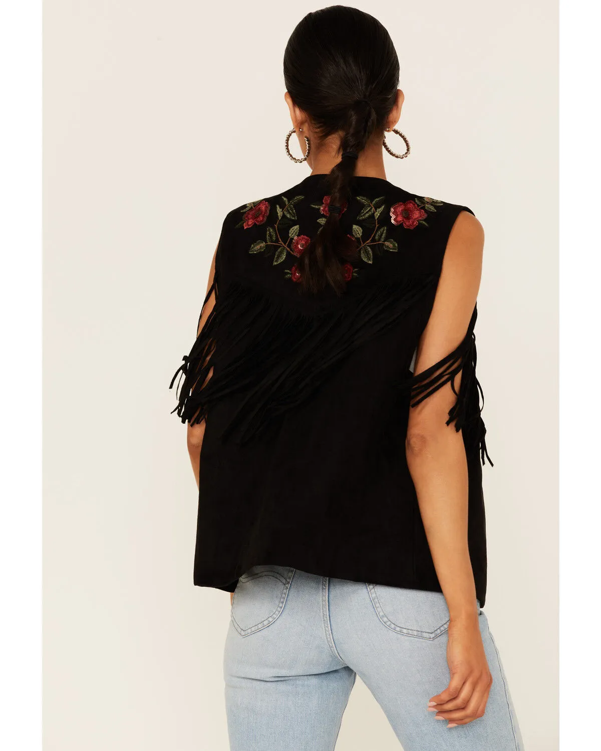 Product Name:  Maggie Sweet Women's Guajira Floral Fringe Vest