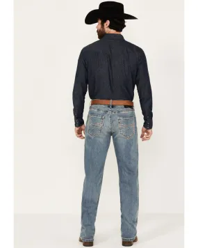 Product Name:  Rock & Roll Denim Men's Double Barrel Medium Wash Relaxed Straight Reflex Jeans