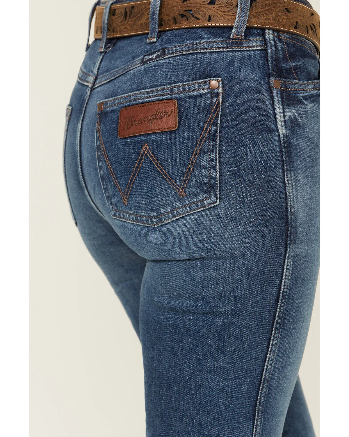 Product Name:  Wrangler Retro Women's Bessie Dark Wash High Rise Trouser Denim Jeans