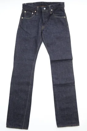 Pure Blue Japan SLB-005 Men's Woven Jeans 16.5oz Slub Denim Slim Strai