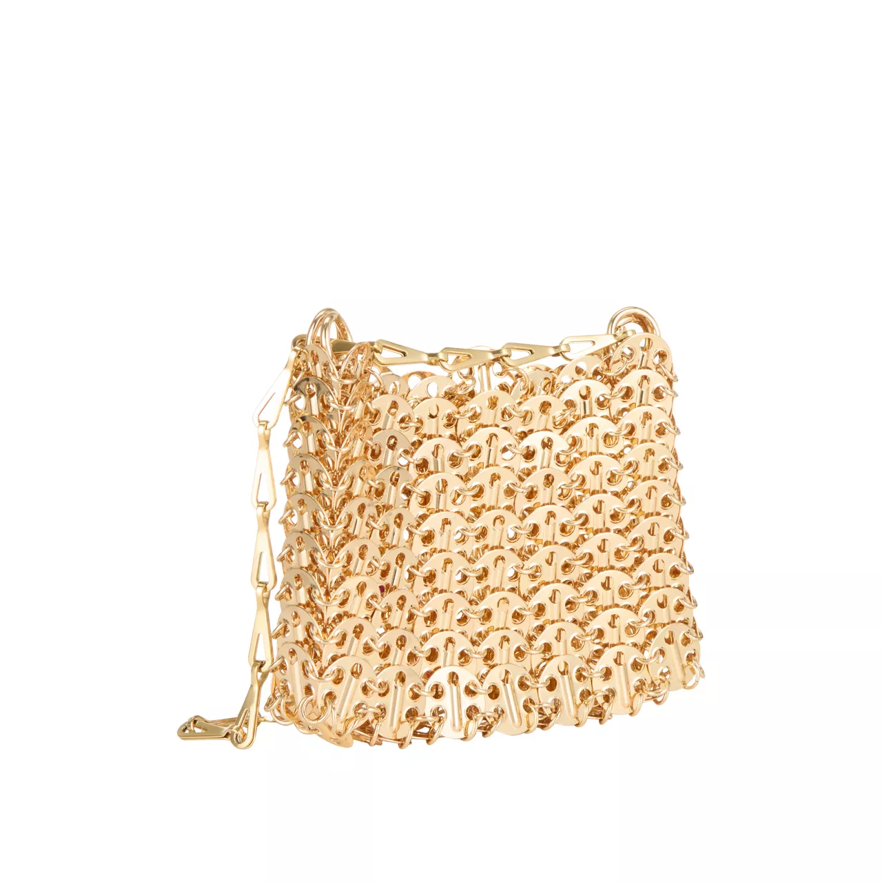 RABANNE Iconic 1969 Stone-Embellished Shoulder Bag - Gold