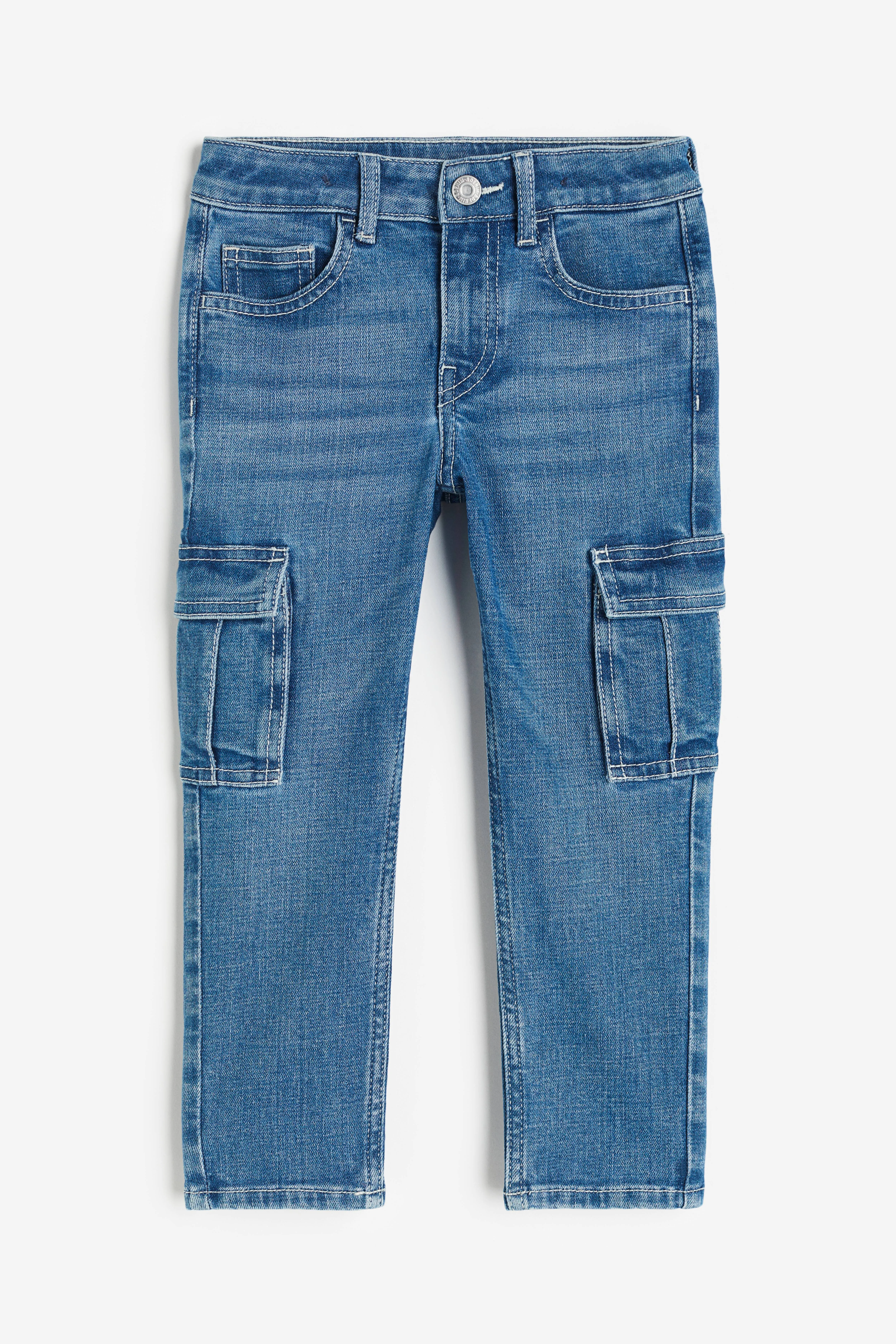 Regular Tapered Fit Jeans - Regular waist - Long - Light denim blue - Kids | H&M GB