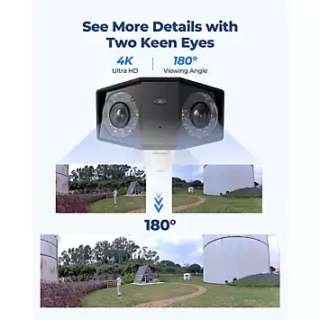 Reolink 4K 8MP Dual-Lens with 180° Panorama View PoE Duo Camera | Kaleidoscope