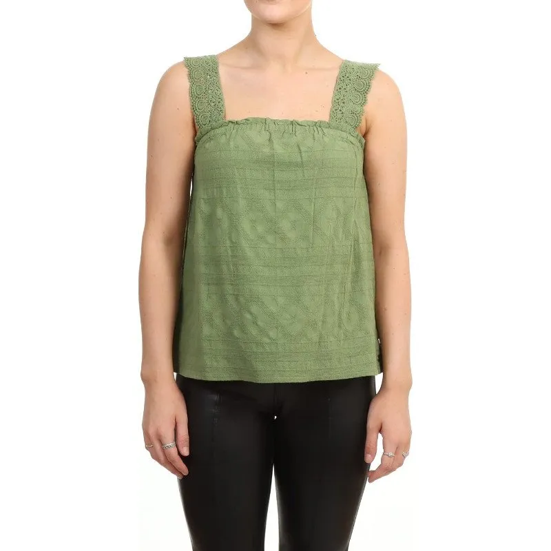 Roxy THE LOVE PARTY - STRAPPY VEST TOP FOR WOMEN GREEN