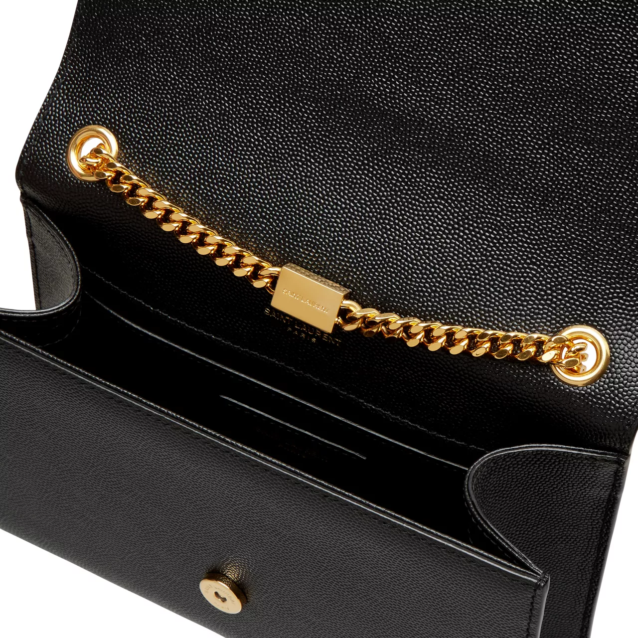 SAINT LAURENT Kate Small Leather Shoulder Bag - BLACK