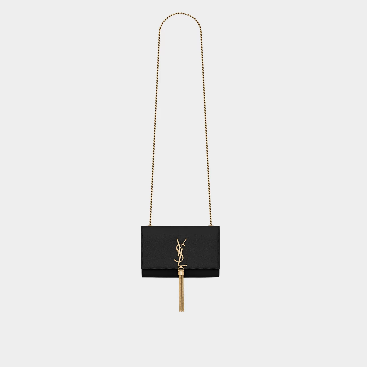 SAINT LAURENT Kate Small Tassel Leather Shoulder Bag - NERO