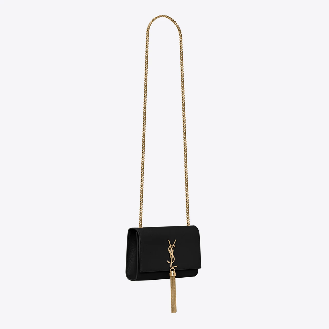 SAINT LAURENT Kate Small Tassel Leather Shoulder Bag - NERO