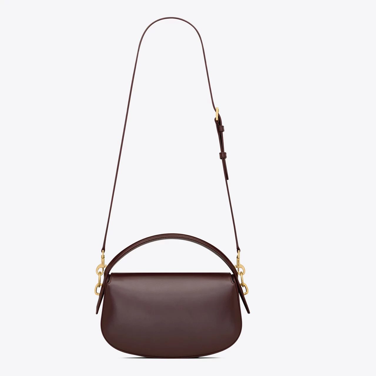 SAINT LAURENT Voltaire Shoulder Bag - DARK CURRANT