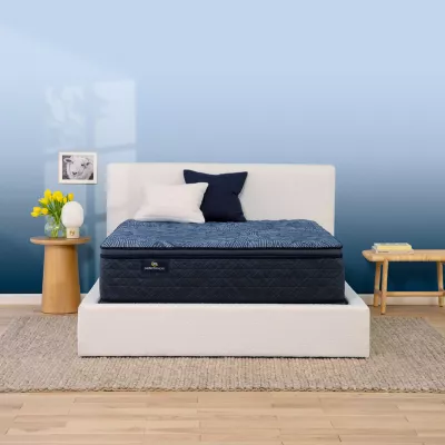 Serta Perfect Sleeper Cobalt Calm Plus 14" Firm PillowTop Mattress + Box Spring