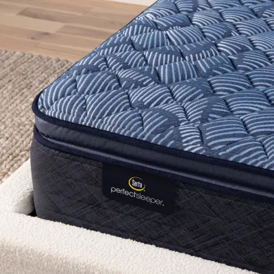 Serta Perfect Sleeper Cobalt Calm Plus 14" Firm PillowTop Mattress + Box Spring