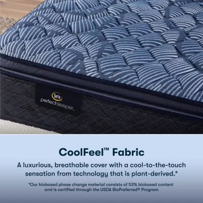 Serta Perfect Sleeper Cobalt Calm Plus 14" Firm PillowTop Mattress + Box Spring