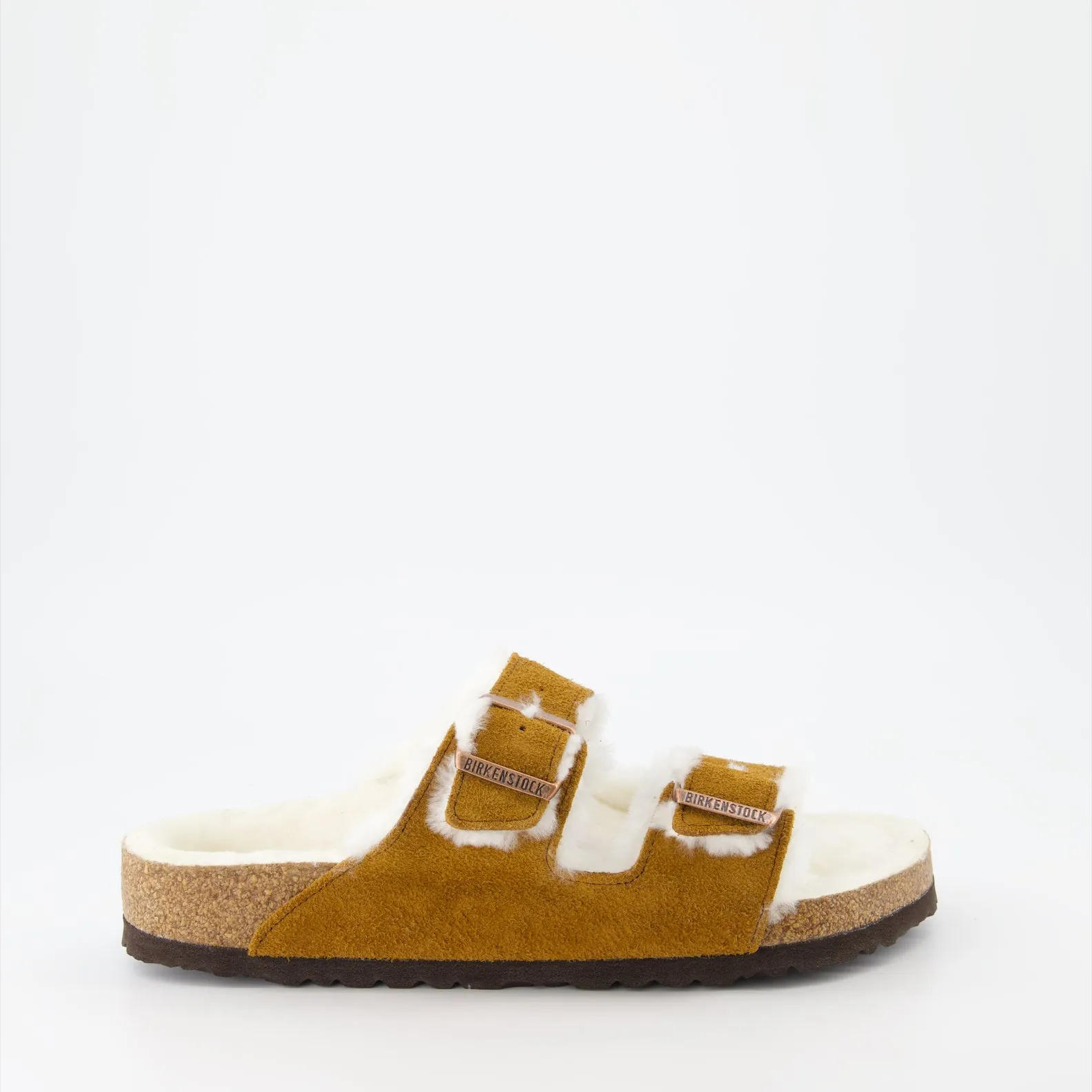 Shearling Fur Arizona Sandals