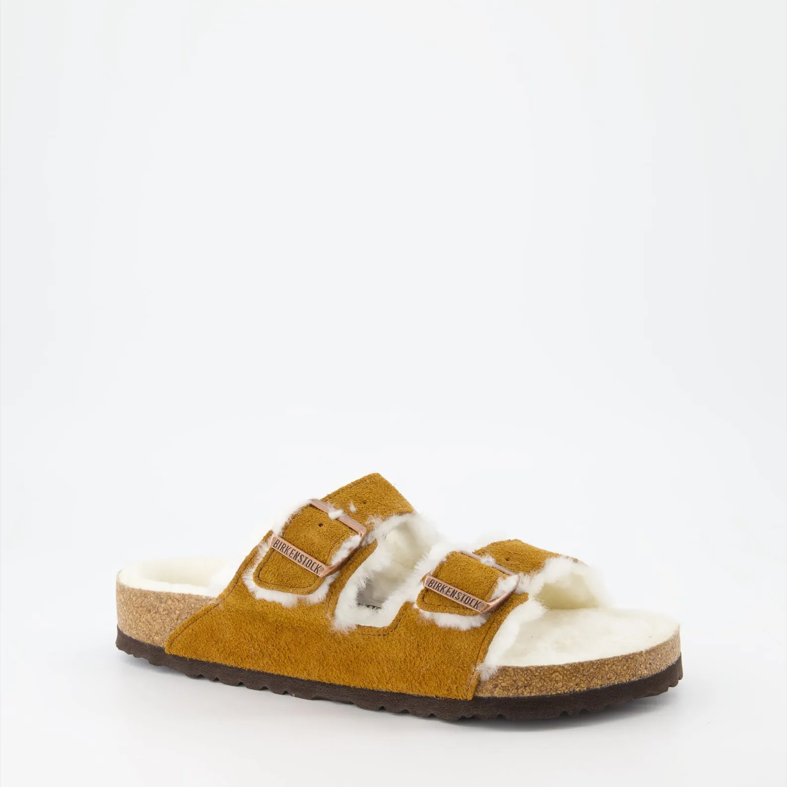 Shearling Fur Arizona Sandals